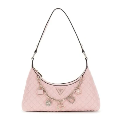 Afbeelding van GUESS Schoudertas Everlee Top Zip Shoulder Bag Rose Water Roze