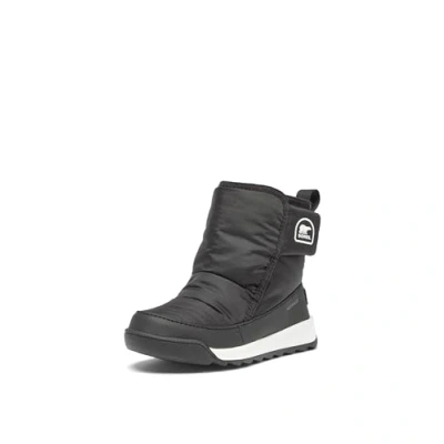 Afbeelding van Sorel Childrens Whitney II PLUS Bootie WP Unisex Snowboots voor kinderen, Maat: 27, Black/sea salt Leer/ synthetisch