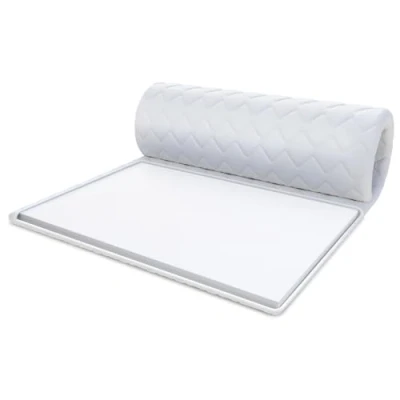 Afbeelding van FDM Matrastopper koudschuim matras topper 140 x 200 cm hardheid H4 hoogte ca. 5 geschikt voor mensen met allergieën, Öko Tex wit