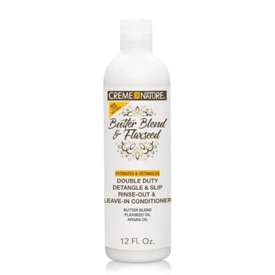 Afbeelding van Creme of Nature Butter Blend &amp; Flaxseed Rinse Out Leave In Conditioner 12oz