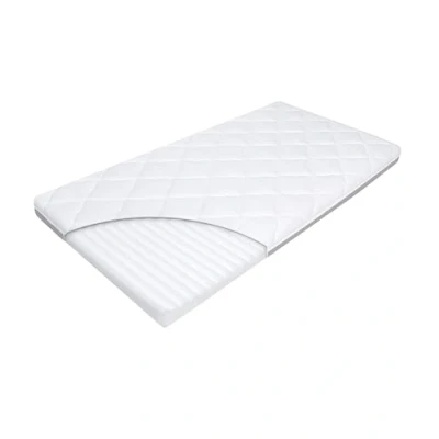 Afbeelding van matras voor babybed, 90 x 40 cm, wieg 4 in 1 wieg, hoogwaardig schuim, overtrek 2 1, winter zomer, Oeko Tex® gecertificeerd.