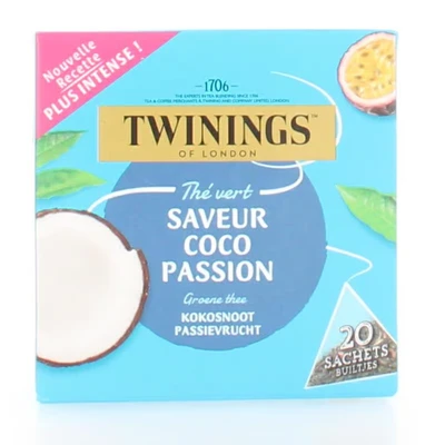 Afbeelding van Twinings Thee Kokosnoot Passievrucht 20 zakjes