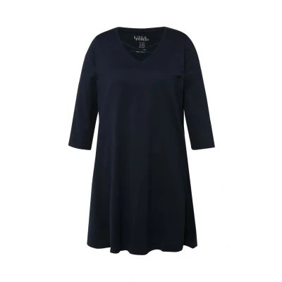 Afbeelding van Ulla Popken 3/4ARM Longsleeve, Dames, Maat: 42/44, Marine
