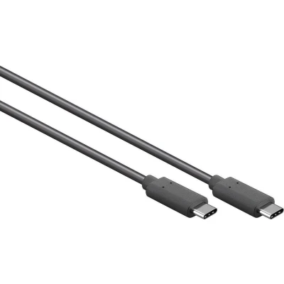 Afbeelding van Goobay USB C naar kabel USB3.2 Gen 2x2 met E Marker chip tot 20V/5A / zwart 0,50 meter