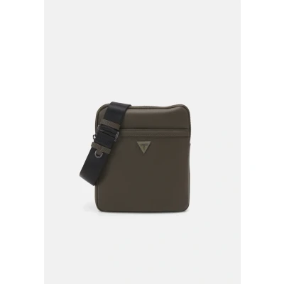 Afbeelding van Guess Milano Schoudertas, Heren, Maat: One Size, Oliv