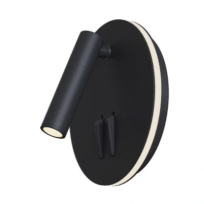 Afbeelding van Maytoni los 176 LED wandlamp 3000K rond zwart