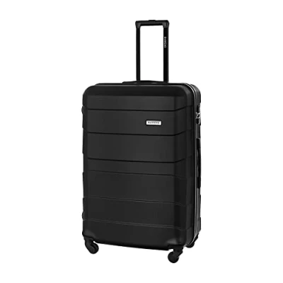 Afbeelding van BARRENS koffer, trolleys, handbagage, reiskoffer, trolley, harde cabinekoffer, reiskoffer met wielen, bagage, handbagage 55 x 40 20 cm (bordeauxrood), zwart, groß XL,