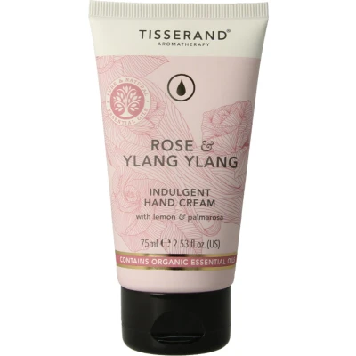 Afbeelding van Tisserand Handcreme roos &amp; ylang 75 milliliter