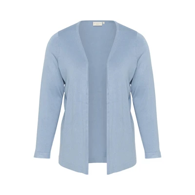 Afbeelding van Kaffe Curve Farsia Vest, Dames, Maat: 50/52, Faded denim