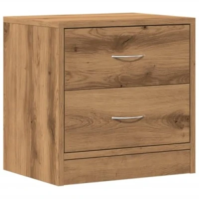 Afbeelding van vidaXL Nachtkastje 40x30x40 cm bewerkt hout artisanaal eikenkleurig