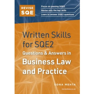 Afbeelding van Revise SQE Written Skills in Business Organisations, Rules and Procedures: Legal for SQE2
