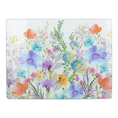 Afbeelding van Creative Tops C000340 Premium glasbescherming/werkvlakbescherming met weidebloemmotief