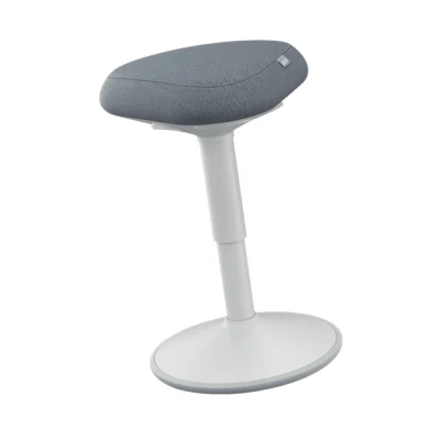 Afbeelding van Leitz Ergo Active Zitkruk met Comfortzitting Bureaukruk Ergonomische Kruk Grijs
