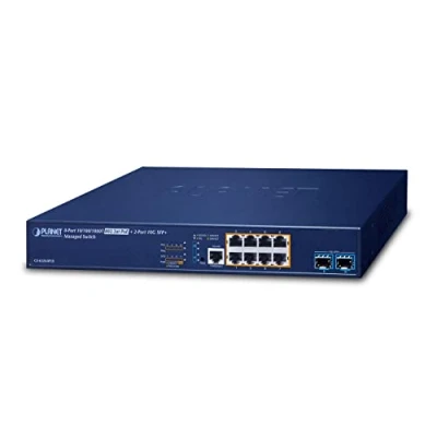Afbeelding van Planet L3 8 poorts 10/100/1000T Managed Gigabit Ethernet (10/100/1000) Power over (PoE) (8 Havens), Netwerkschakelaar