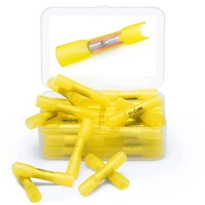 Afbeelding van Wirefy 50 Stuks Stootverbinder Krimpkous Kit Butt Connectoren Geïsoleerde en Afgedichte Kabelschoenen 4 6mm²