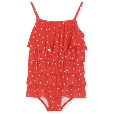 Afbeelding van Badpak Konges Slojd Girls Mannucci Kelly Red Dot Maat 116