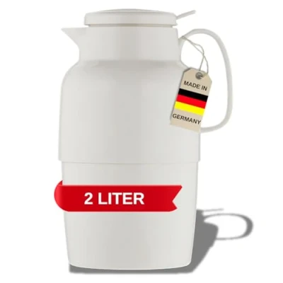 Afbeelding van Helios Mondo Push Vacuüm Kruik Wit 2 Liter