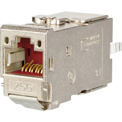 Afbeelding van Metz Connect 130B11 25 E RJ45 inbouwmodule Dat, Module steekprofiel