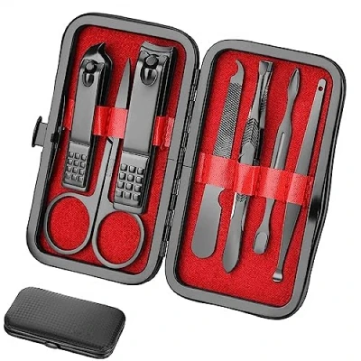 Afbeelding van Manicure Set Reizen Essentiële Nail Clipper Kit Mode Professionele RVS Clippers Pedicure Grooming Gift voor Mannen Vrouwen Vrienden en Ouders