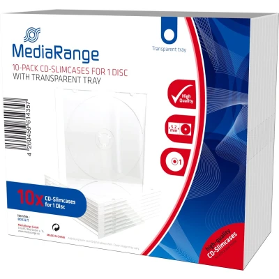 Afbeelding van MediaRange BOX32 T CD doosje Jewel case 1 schijven Transparant
