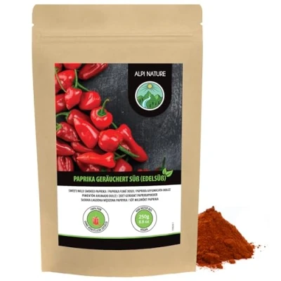 Afbeelding van gerookt paprikapoeder zoet (250g), zoet, in hersluitbare verpakking