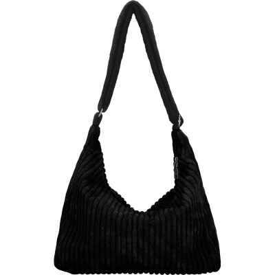 Afbeelding van Boraboi® Modieuze Dames Corduroy Hobo Schoudertas met Verstelbare Riem en Veelzijdige Opbergruimte