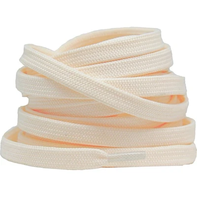 Afbeelding van Platte schoenveters 8mm polyester Creme 150cm