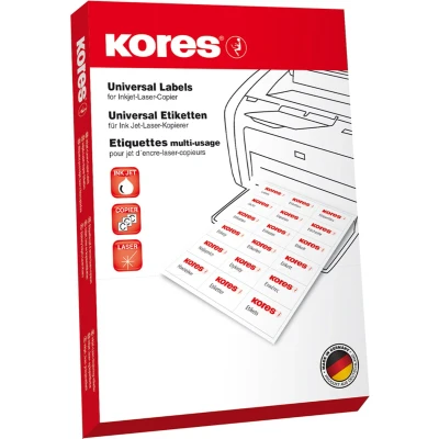 Afbeelding van Etiket Kores ILK 105x74mm recht doos a 100 vel 8 Etiketten per