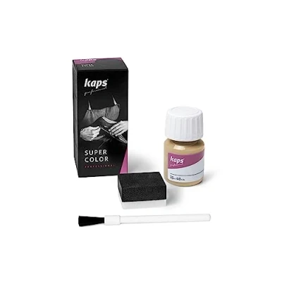 Afbeelding van Verf Voor Leren Schoenen En Tassen Met Spons Penseel, Kaps Super Color, 70 Kleuren (130 beige)