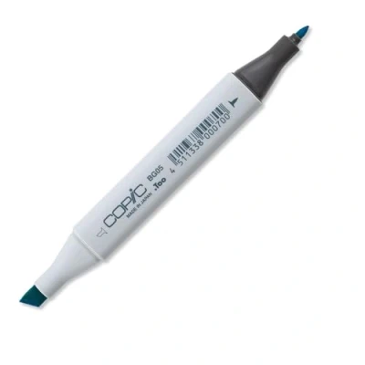 Afbeelding van COPIC Classic Marker Type BG 05, Holiday Blue, professionele layout marker, op alcoholbasis, met een brede en fijne punt