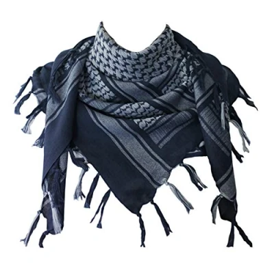 Afbeelding van Explore Land Shemagh Fashion sjaal voor heren, Blauw, One Size