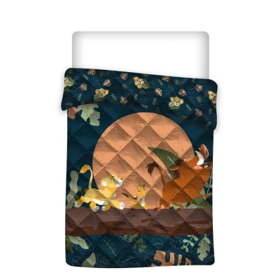 Afbeelding van Disney Lion King Sprei, Jungle Eenpersoons 140 x 200 cm Polyester