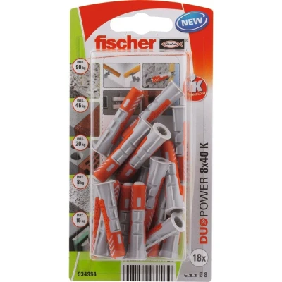 Afbeelding van Fischer plug duopower 8x40mm 18 stuks