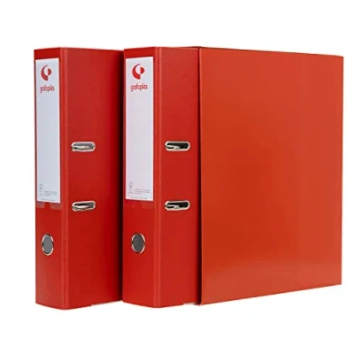Afbeelding van Map met hendelboog Grafoplas Rood Din A4 35 x 29 16 cm