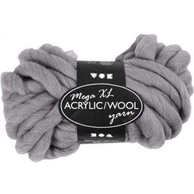 Afbeelding van Creotime XL garen grijs 15 m. 300 gr.