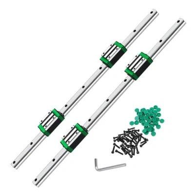 Afbeelding van CNCMANS HGR15 lineaire geleiding, HGR15, 1000 mm, geleiderail, 4 stuks hoge precisie HGH15CA lagers, lagerblok, CNC onderdelen voor 3D printer (lineaire geleiding 2
