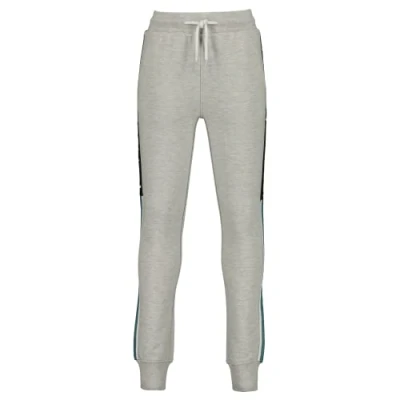 Afbeelding van Vingino x Messi skinny joggingbroek Sarlos met zijstreep grijs melange