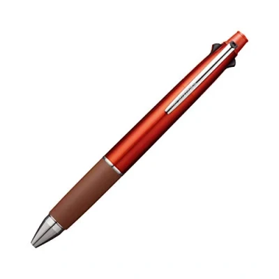 Afbeelding van Uni Jetstream Multi Pen 4 en 1, 0,5 mm balpen (zwart, rood, blauw, groen) mechanisch potlood, bloedoranje (MSXE5100005.38)