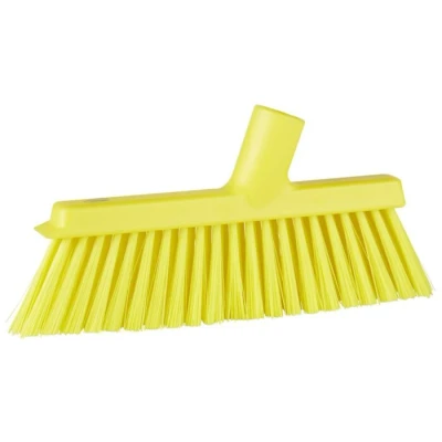 Afbeelding van Vikan Stofblikken met Lange Steel Hygiene Medium Veger voor Stofblik 250 mm Geel