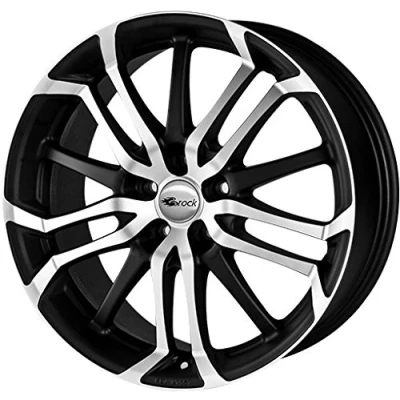 Afbeelding van Brock B26 8 x 18 ET 35 Bout Cirkel 5 120 Hub Center 72.6 580070370, Zwart Mat Voorgepolijst