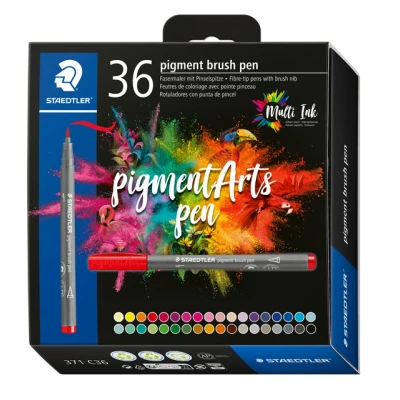 Afbeelding van Pigment Art brush kartonnen etui 36 st