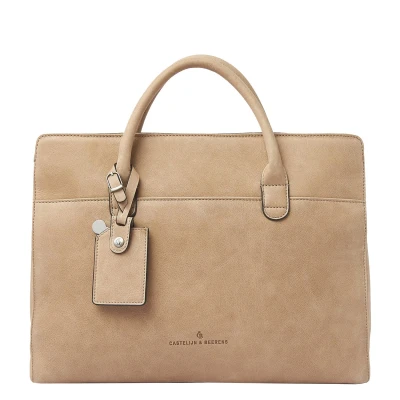 Afbeelding van Castelijn &amp; Beerens Carisma Aktetas, Dames, Maat: One Size, Beige