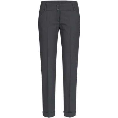 Afbeelding van GREIFF Dames pantalon PREMIUM slim fit maat 38 Antraciet donker