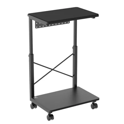 Afbeelding van NanoRS In hoogte verstelbare CPU computerwagen met rek, belastbaar tot 80 kg, mobiele pc wagen opbergruimte, flexibel wielen, waterdichte plank, RS430