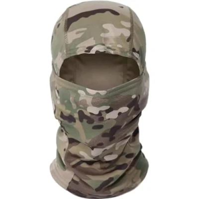 Afbeelding van JJiaoLinin Camouflage Tactische bivakmuts, camouflage, gezichtsmasker, balaclava, gezichtsbedekking, skimasker, stormmasker voor outdoorsporten, hardlopen, motorfiets, geel, M
