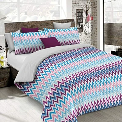 Afbeelding van Fantasy Italian Bed Linen Dekbedovertrek, Single Microfiber, Frequenties