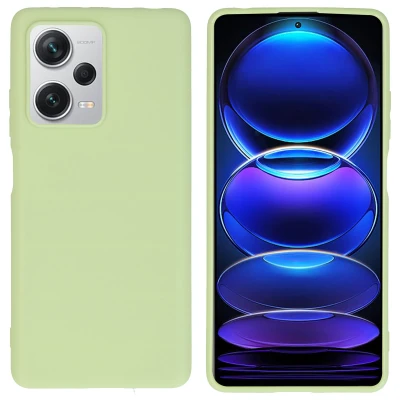 Afbeelding van Xiaomi Redmi Note 12 Pro Plus Hoesje Siliconen en TPU (zacht) iMoshion Softcase/Backcover Groen Telefoonhoesje