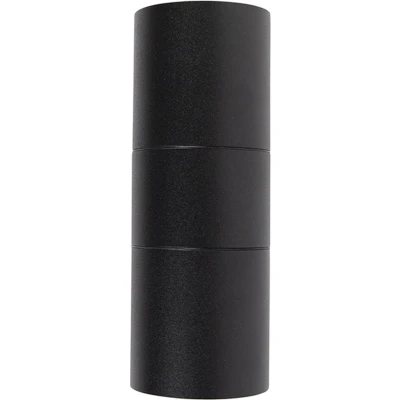 Afbeelding van QAZQA Buitenwandlamp zwart 2 lichts IP44 Duo