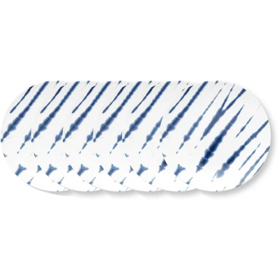 Afbeelding van vtwonen Tie Dye Borden Gebaksbordjes Bord Serviesset van 6 15cm