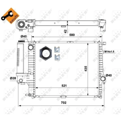 Afbeelding van NRF Radiateur 53897
